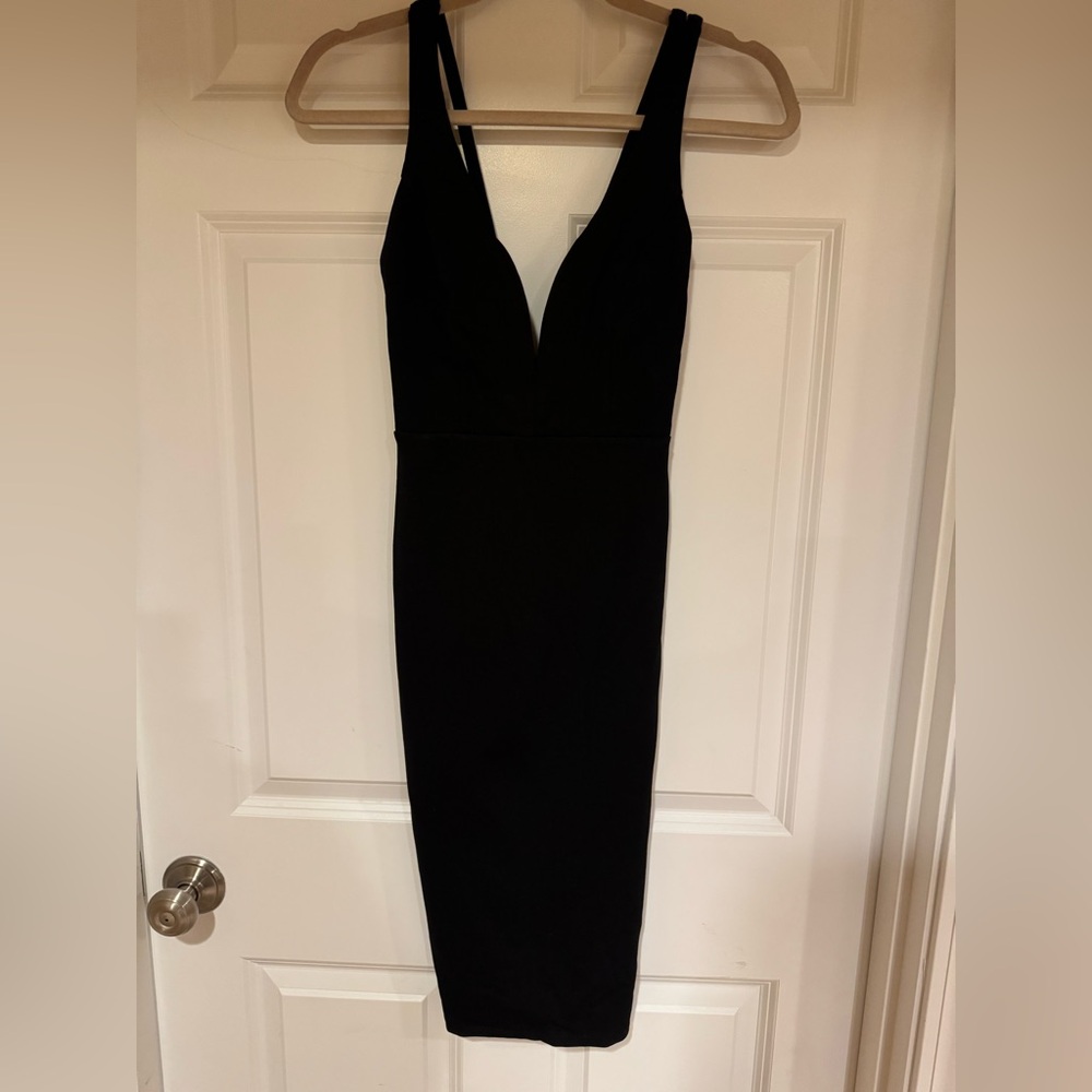 Lulus Perfect Pick Black Bodycon dress | Size Small